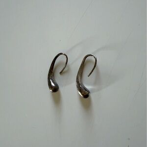 Solid Sterling drop earrings